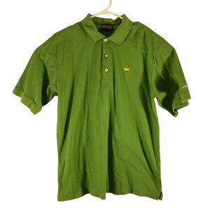 Masters Collection golf polo shirt mens L Large green logo short sleeve pims 60s